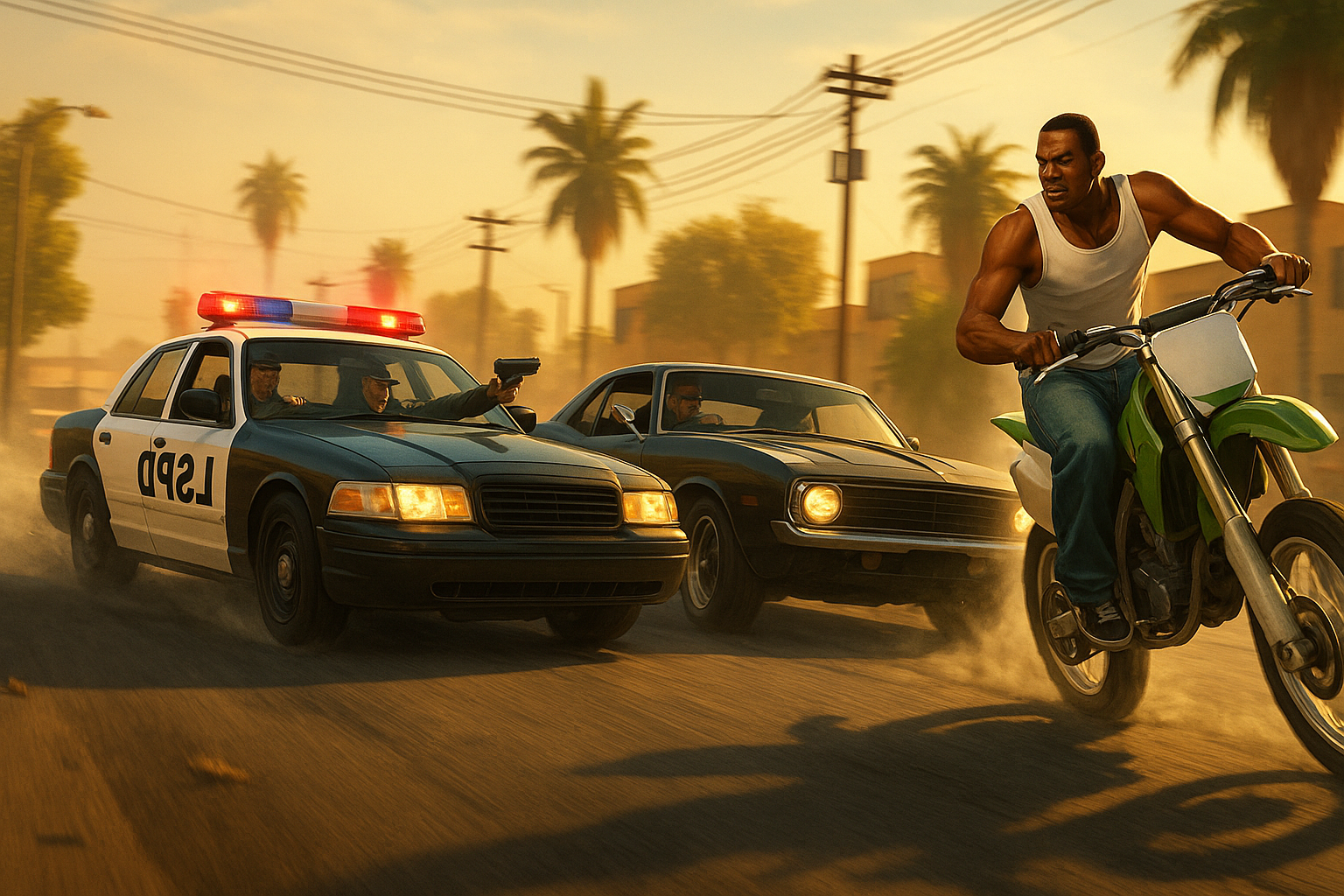 Persecución policial épica